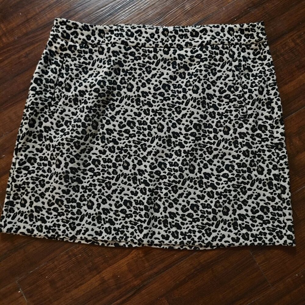 LOFT Leopard Skirt